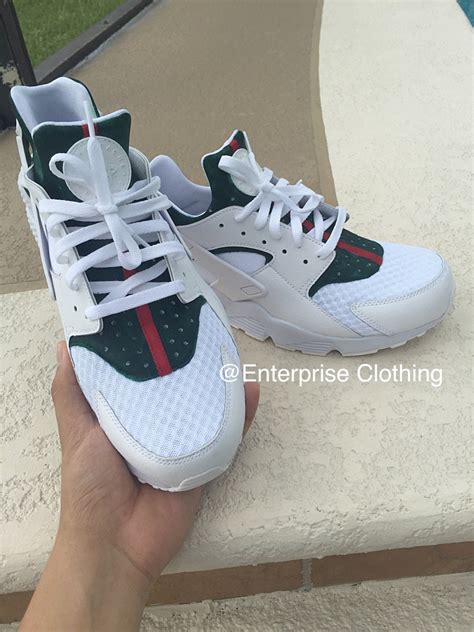 nike huarache x gucci white|Gucci Nike shoes huarache.